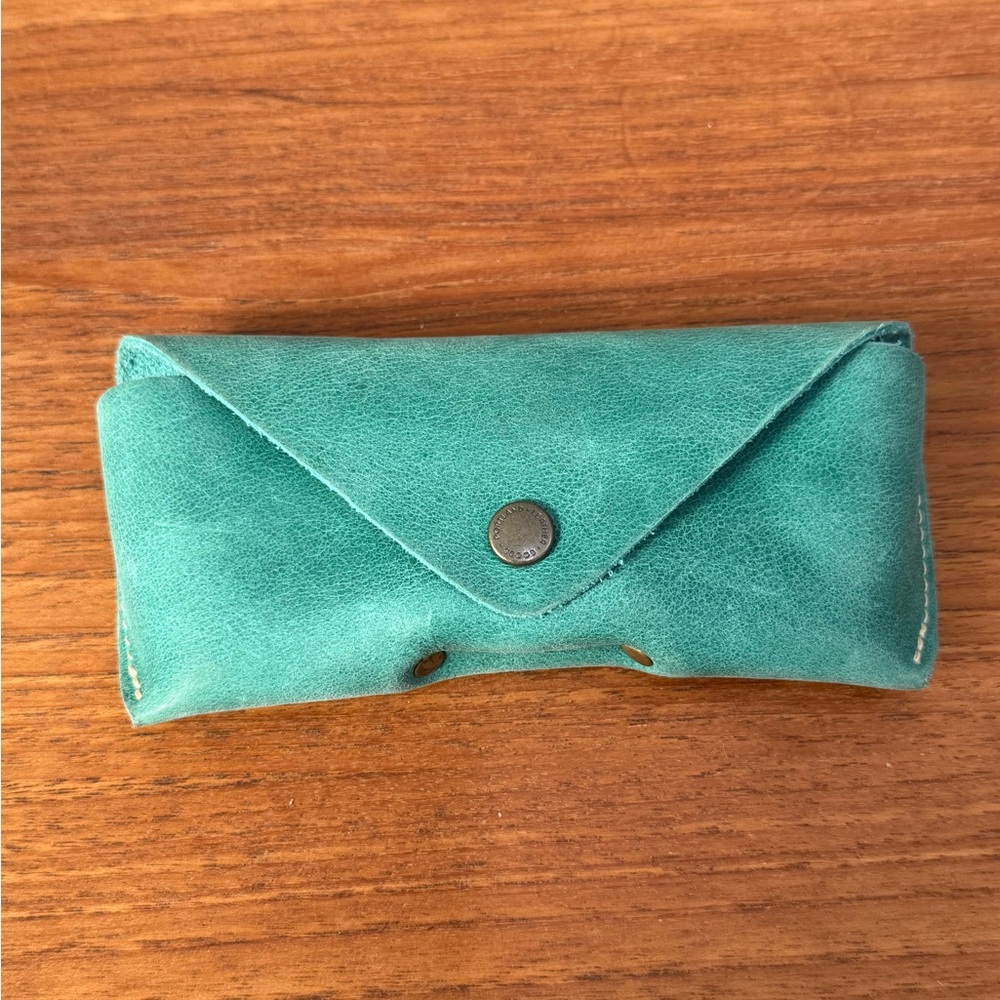 EUC Portland Leather Goods Sunglasses Case in Reef